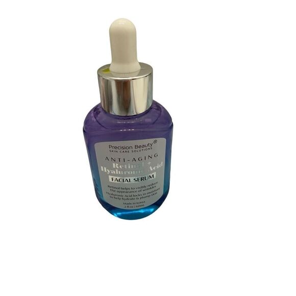 Precision Beauty Anti Aging - Retinol + Hyaluronic Acid - Face Serum 2 Oz -Brand - Picture 1 of 3